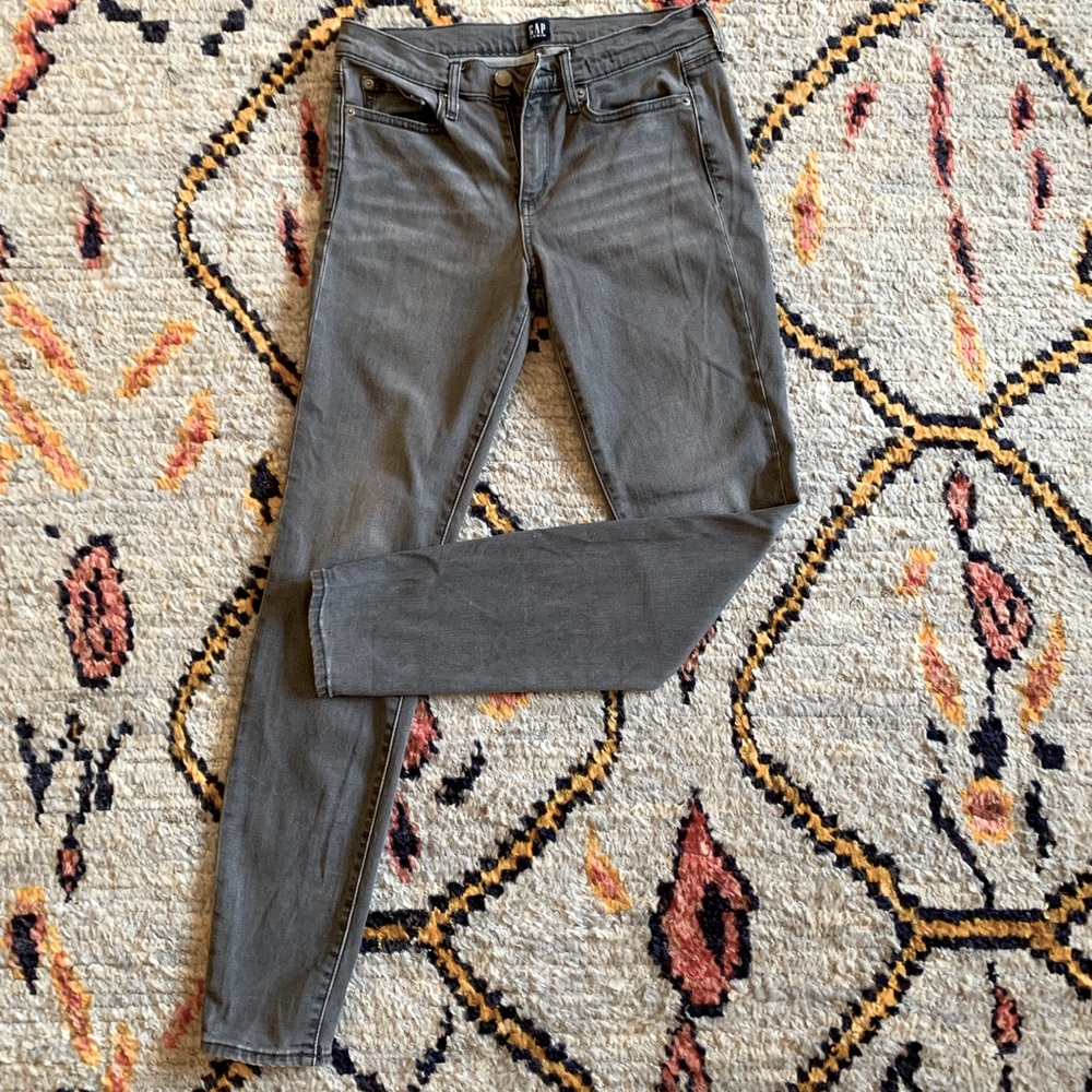 GAP True Skinny Gray Jeans
